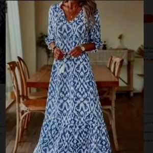 Casual Short Sleeve Maxi Dress